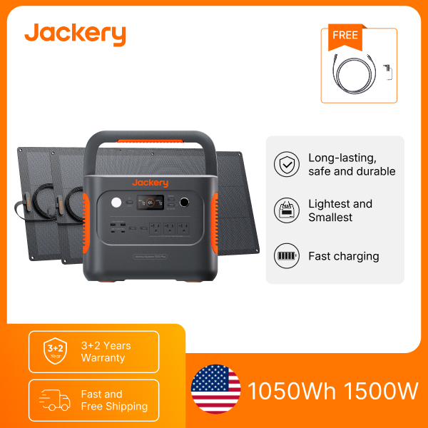 Renewable Energy Systems - Jackery E1000AC 1050Wh Portable Power Station