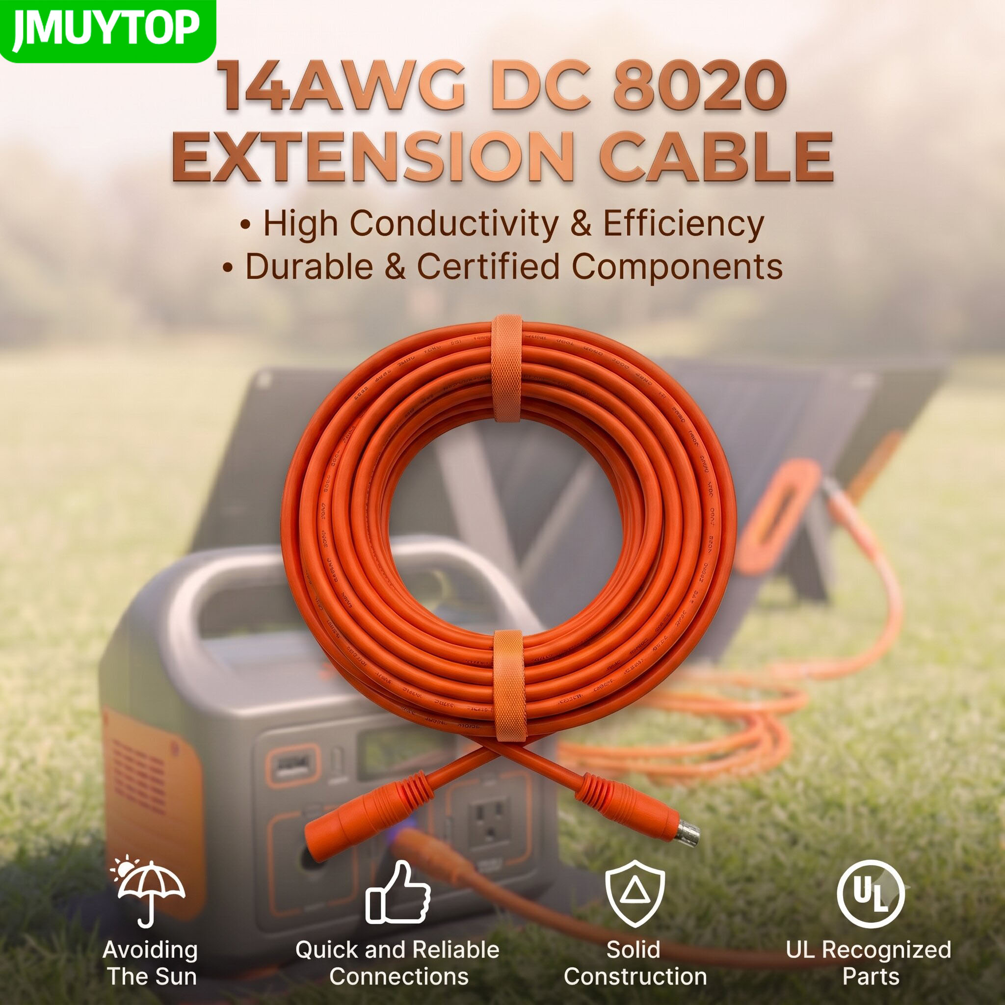 Renewable Energy Systems - JMUYTOP Solar Panel Extension Cable DC