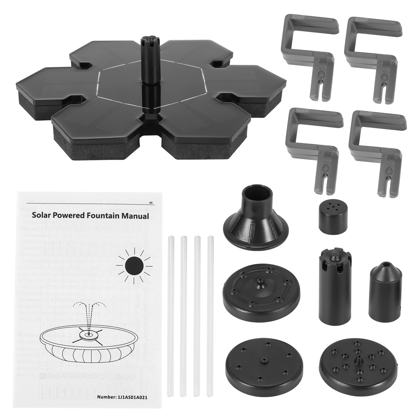 Solar Pool Pump Kit - PZHI Solar Fountain Pump with Panel