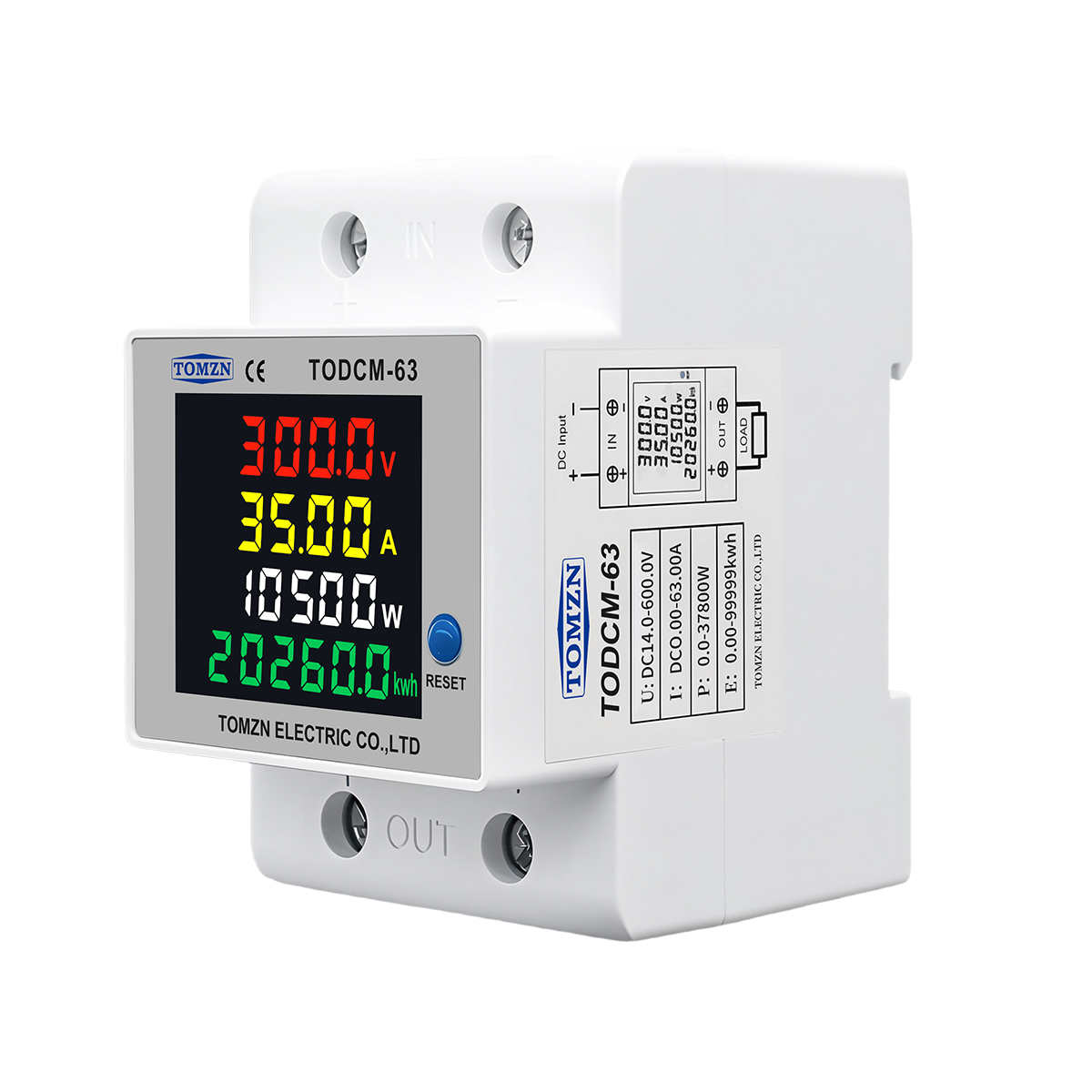 TOMZN DC Energy Meter 14-600V  - Renewable Energy Demonstration Kit recension och pris