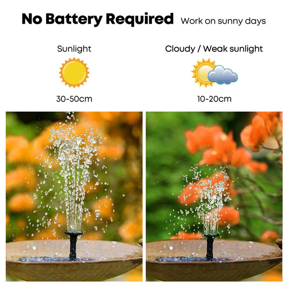 Outdoor Solar Fountain With 6  - Solar Pool Pump Kit recension och pris