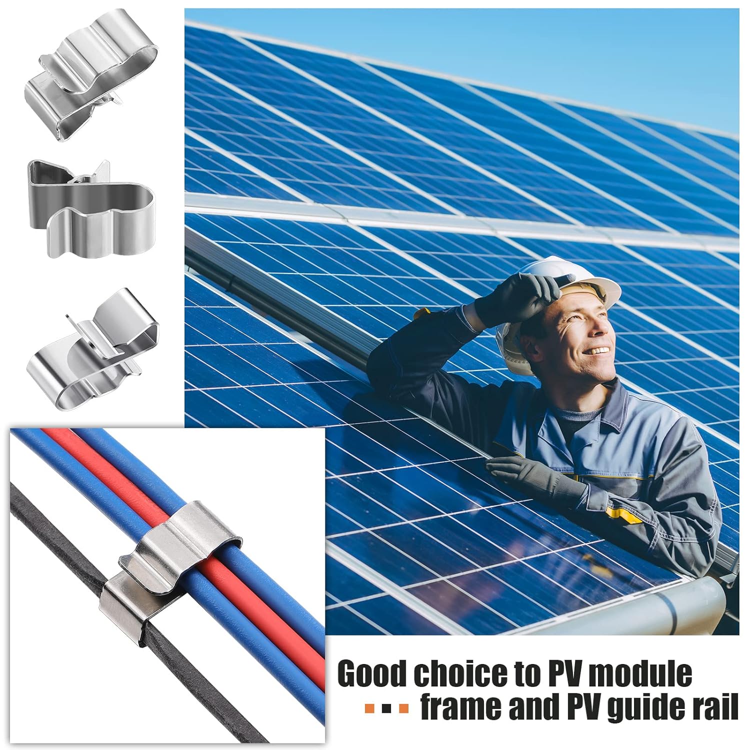50Pcs Solar Panel Wire Clip Fo - Renewable Energy Systems recension och pris