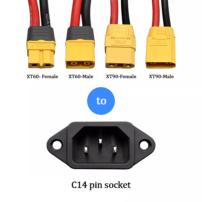 XT60/XT90 Male Female Plug to  - Renewable Energy Infrastructure recension och pris