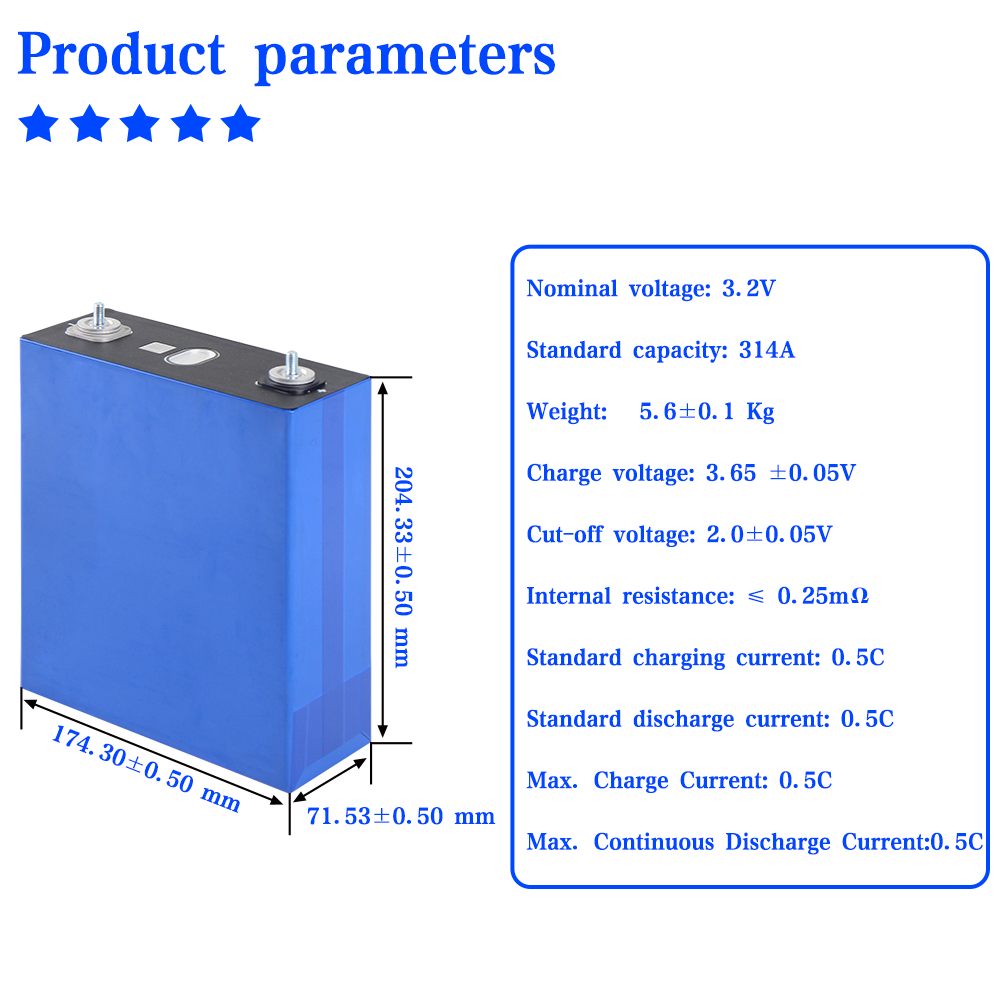 HAKADI New Stock 3.2V 314Ah Li - Renewable Energy Resources recension och pris