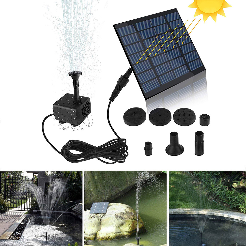 Mini Solar Fountain Pump Water - Solar Pool Pump Kit recension och pris