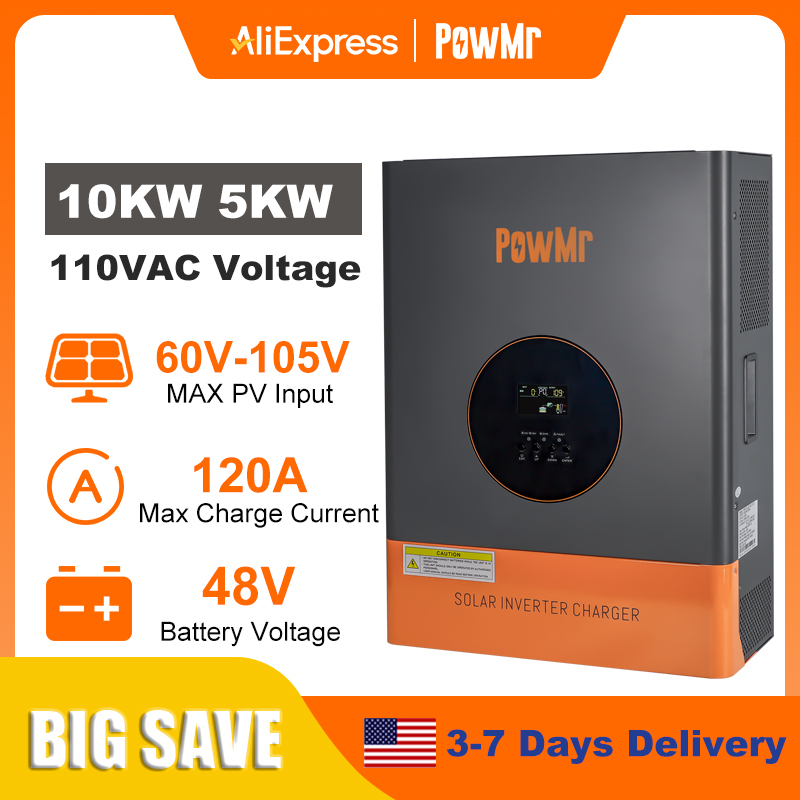 PowMr 10KW 5KW Split Phase Inv - Solar Pump Controller recension och pris