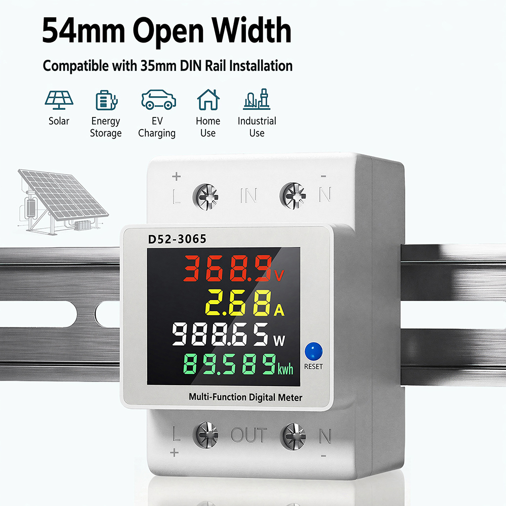 4 in 1 Din Rail DC Energy Mete - Renewable Energy Demonstration Kit recension och pris